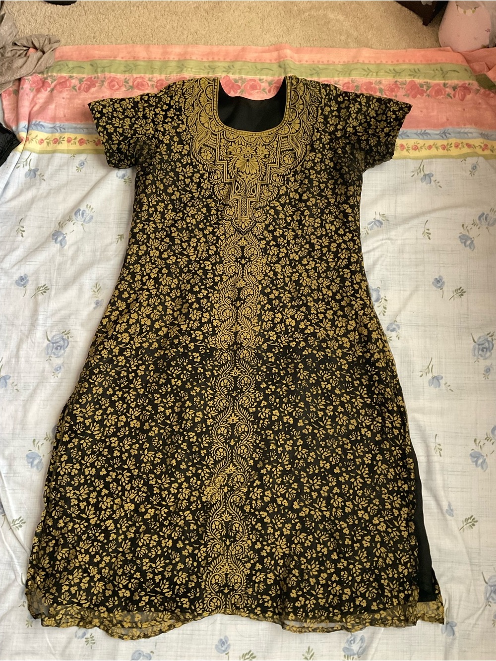 Salwar Black and Gold